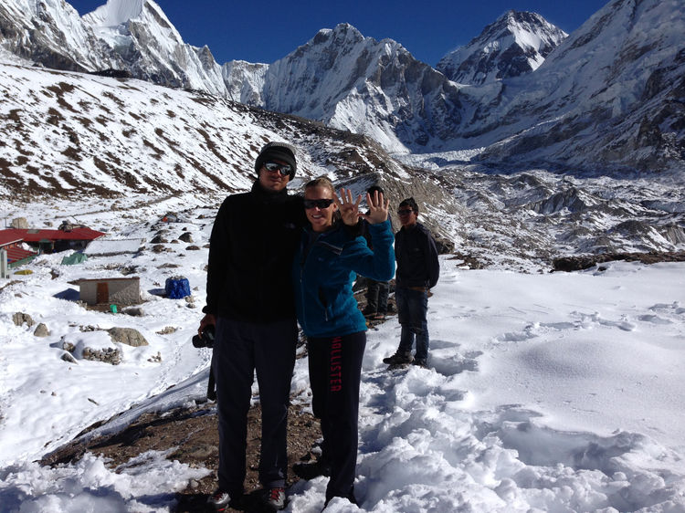 Nancy Paton on Mount Everest pregnant