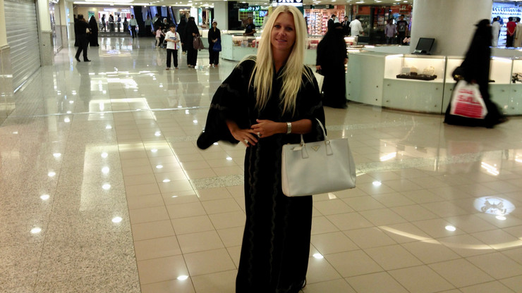 Nancy Paton Shopping in Riyadh